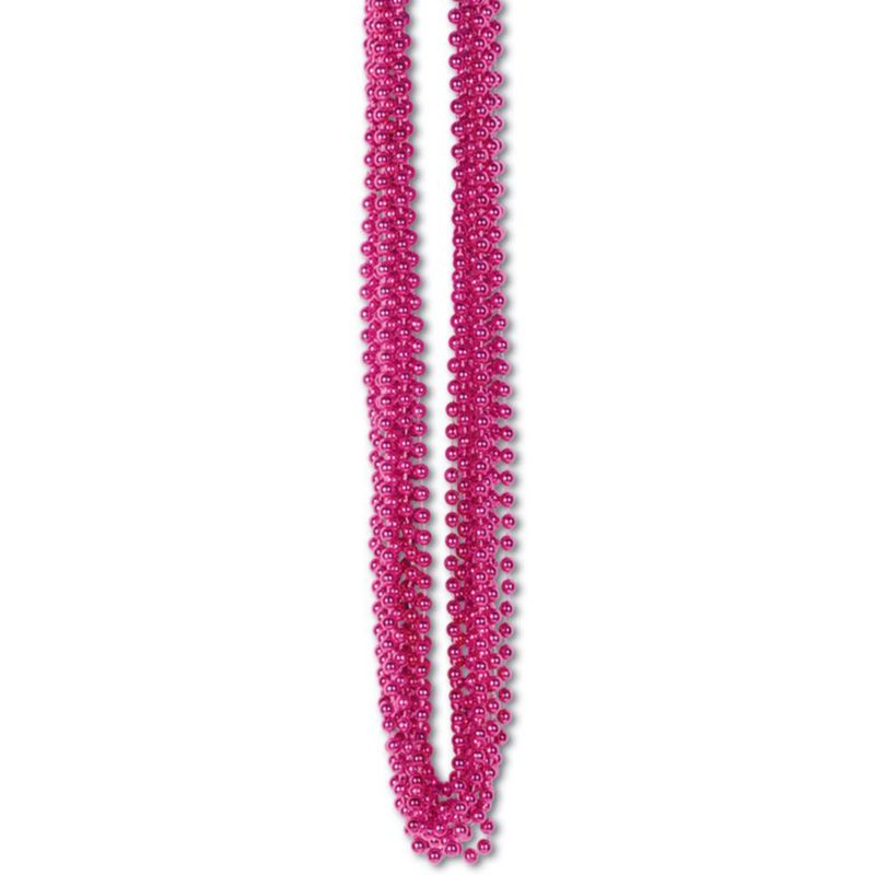 Collar de cuentas artesanales Beistle cerise (1 unidad)
