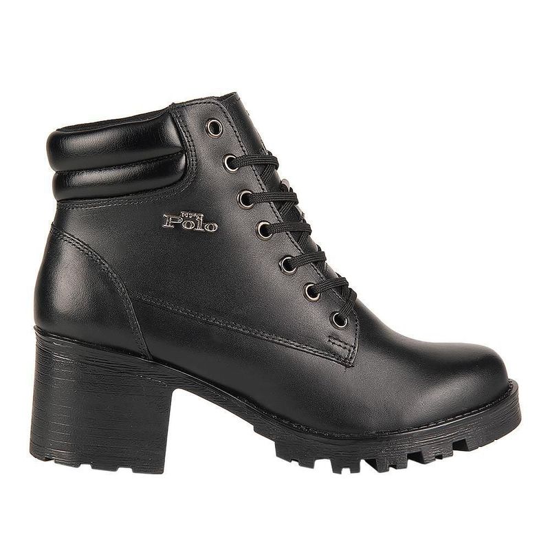 Bota dama hpc polo militar piel tacon medio 6.5cm 1344453