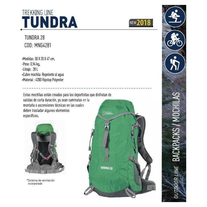 Mochila Natgeo Backpack Tundra 28 Senderismo 0.94kg 28litros