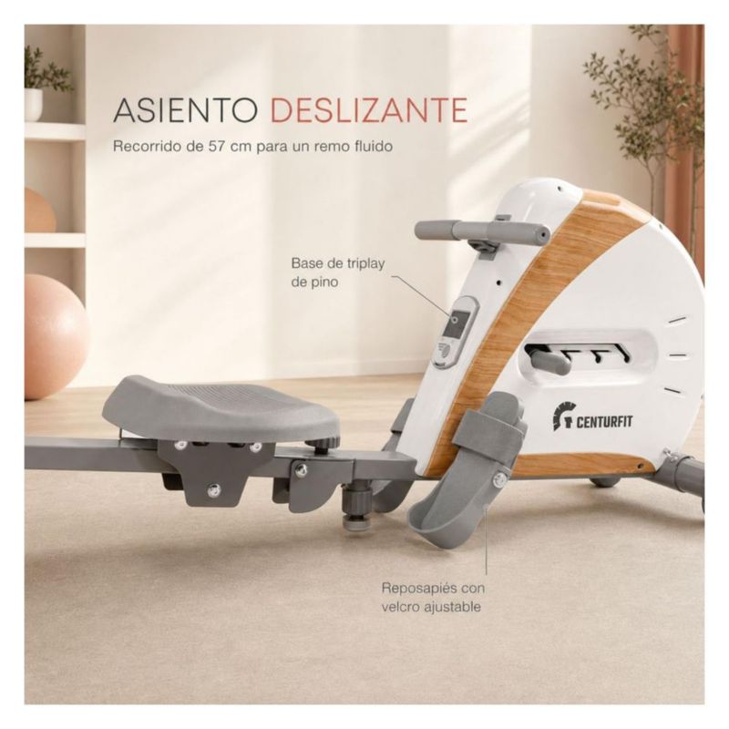 Maquina Remadora Plegable Remo Contador 4 Niveles Indoor Gym