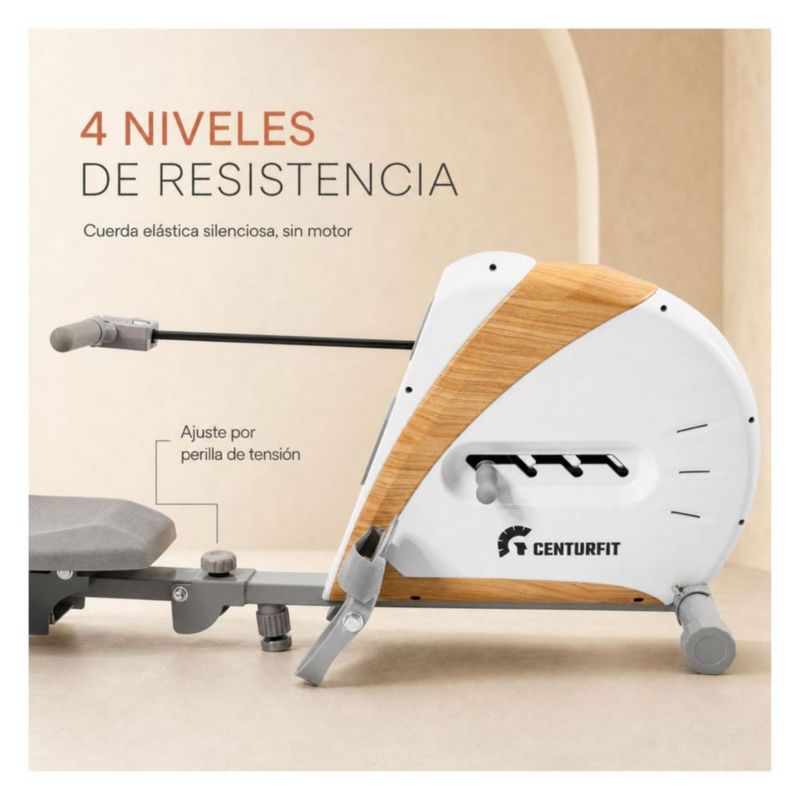 Maquina Remadora Plegable Remo Contador 4 Niveles Indoor Gym