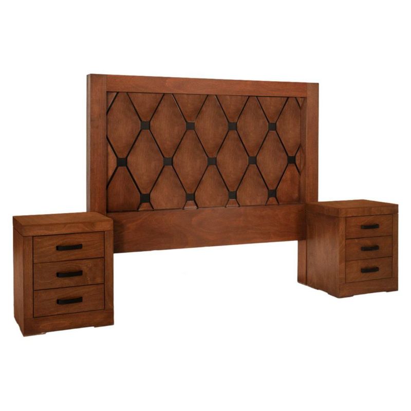 Recamara King Size Gales 5 Piezas Encino Kessa Muebles