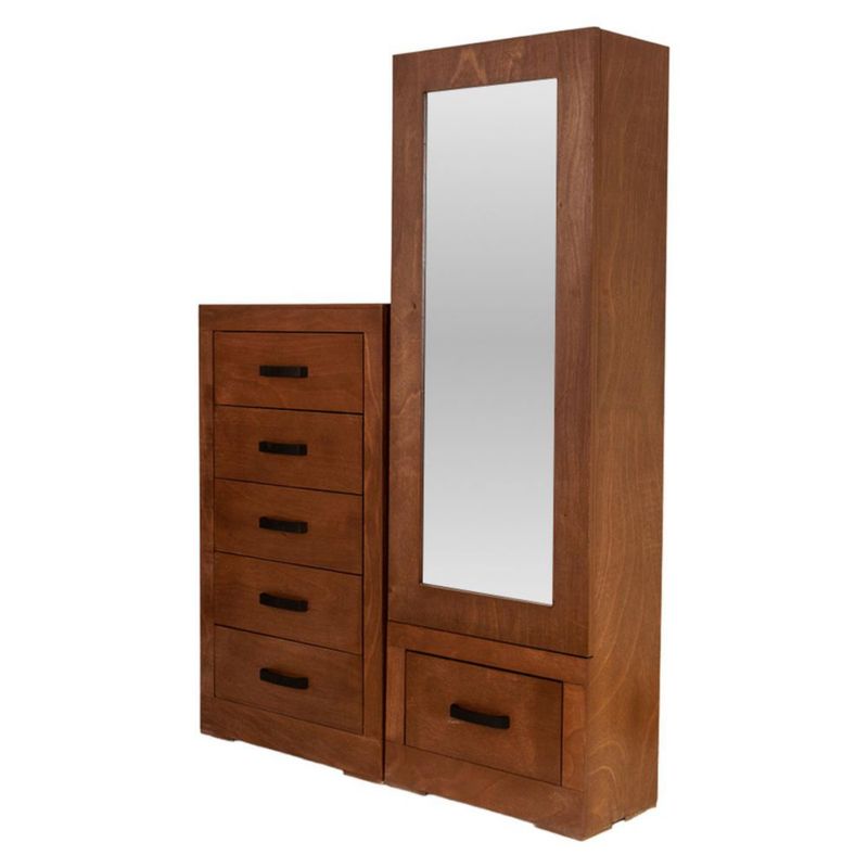 Recamara King Size Gales 5 Piezas Encino Kessa Muebles