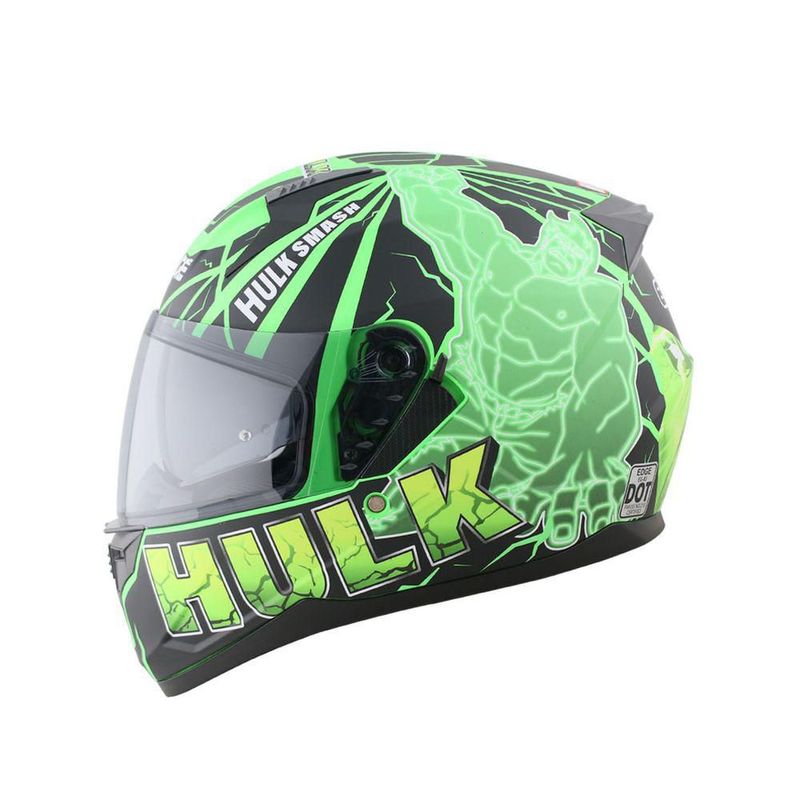 Casco Integral Moto Marvel Lexus Hulk Certificado Dot y ECE 2205 M