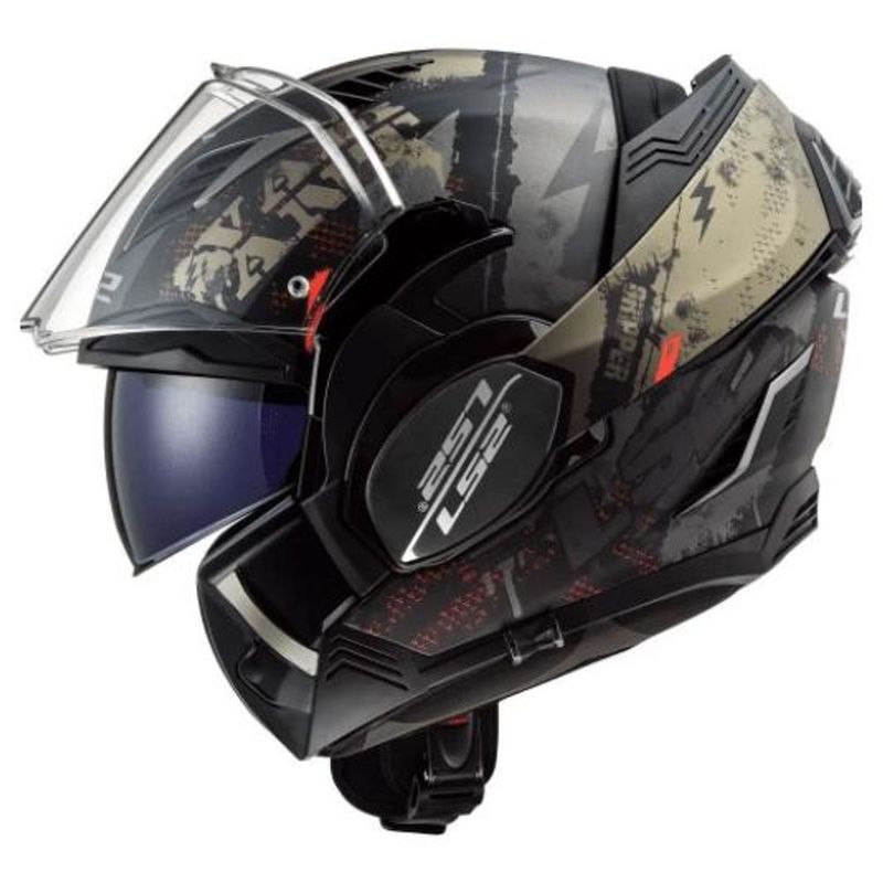 Casco Ls2 Valiant 2 Abatible Moto Gripper Con Mochila XL