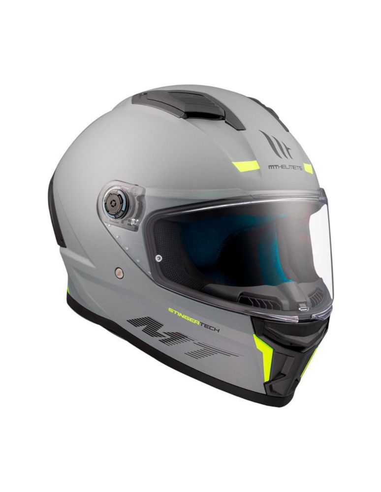 Casco Moto Mt Helmets Stinger 2 Gris S Gris Mate