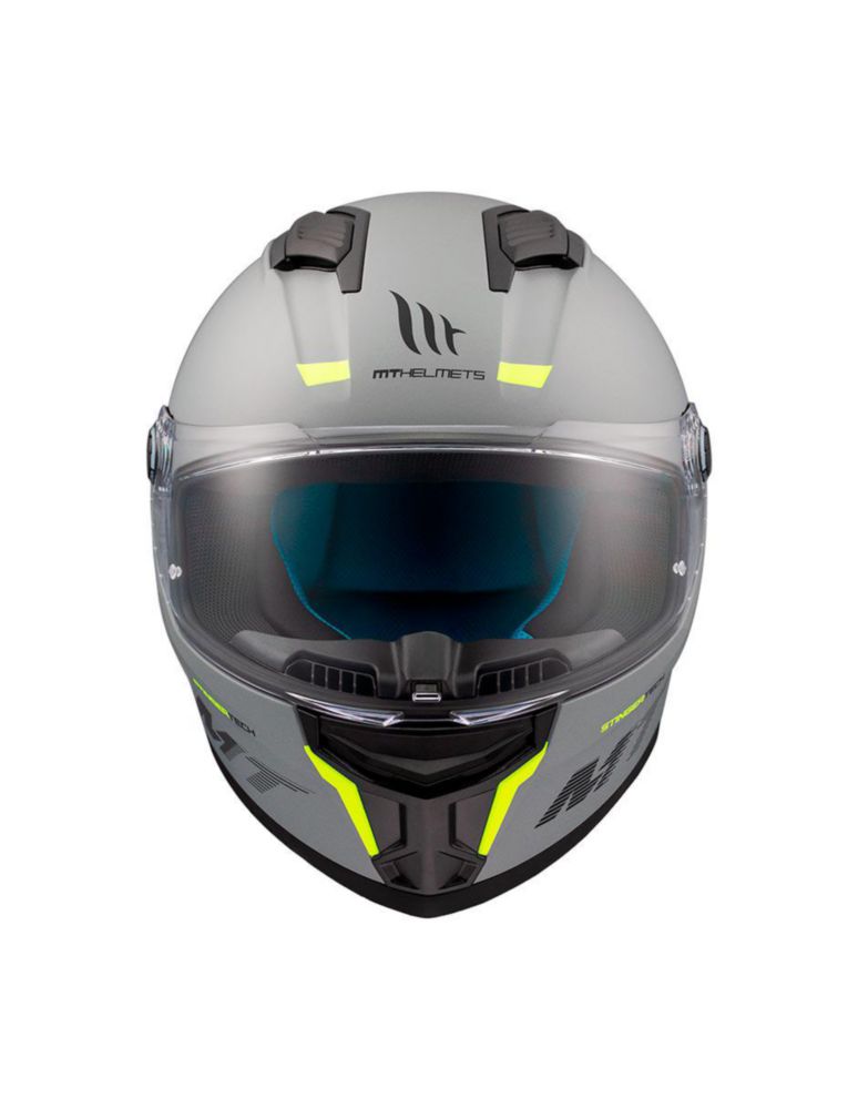 Casco Moto Mt Helmets Stinger 2 Gris S Gris Mate