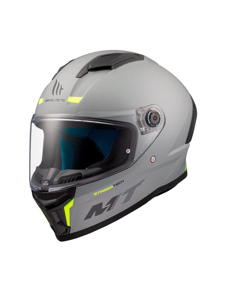 Casco Moto Mt Helmets Stinger 2 Gris S Gris Mate
