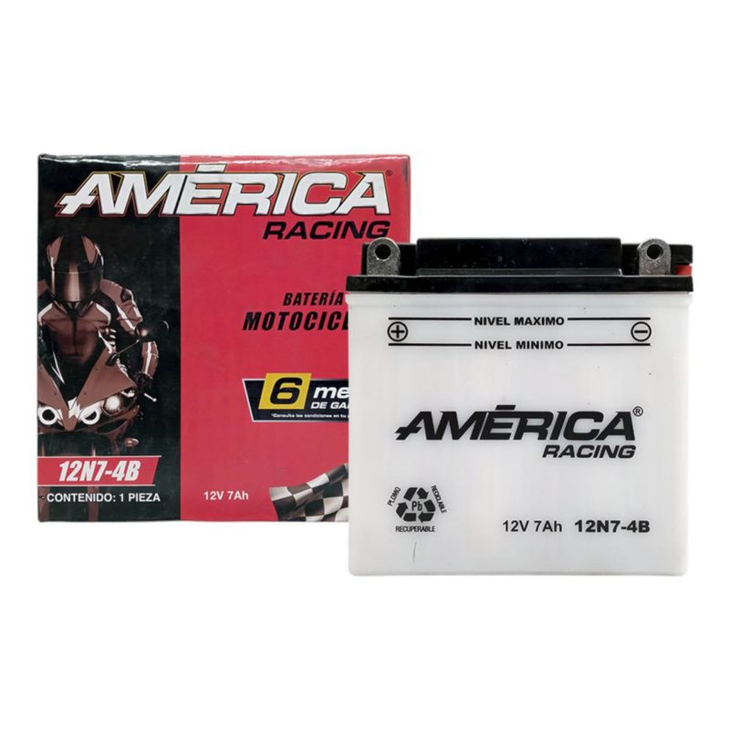 BATERIA AMERICA MOTO MODELO 12N7-4B-AM