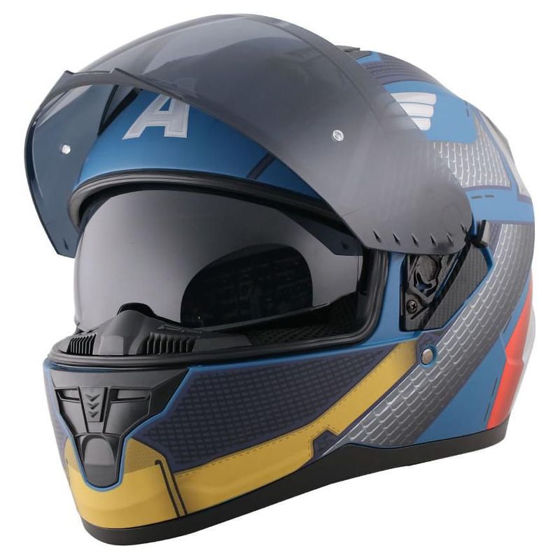 Casco Moto Integral Lexus Capitán América Certificado Dot y ECE 2205 XL