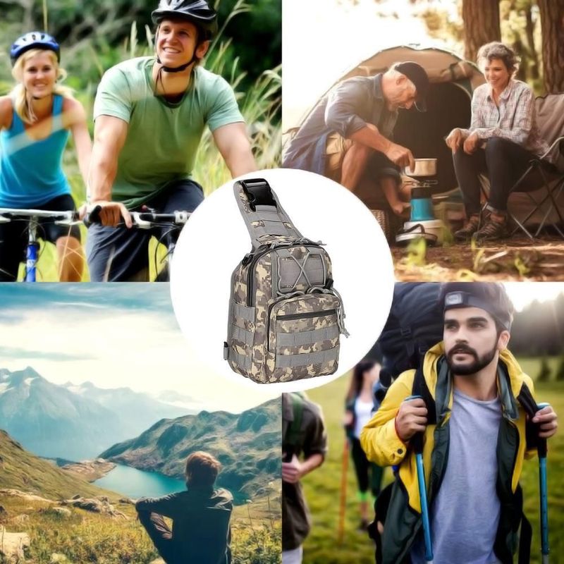 Bolso de Pecho Resistente MXUBN-003 UrbanBackTactic Mochila de Hombro