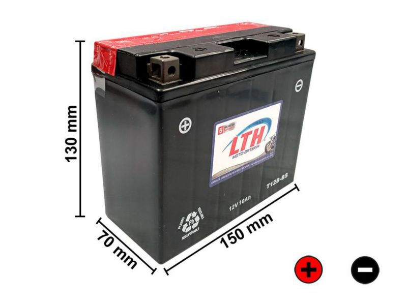BATERIA DE GEL LTH MOTO MODELO T12B-BS
