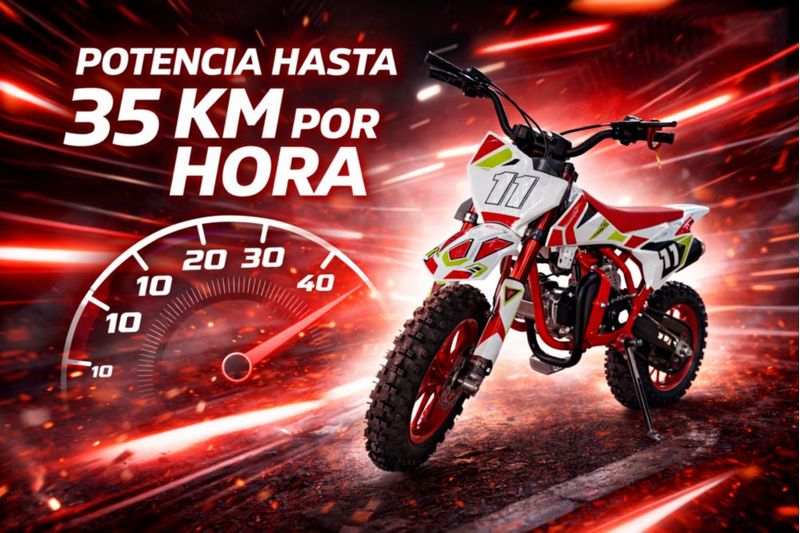 Mini Moto Shahoma NTS01 SE Premium 49cc Roja