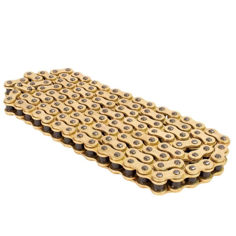 Cadena reforzada dorada 525h x126 moto leiruki