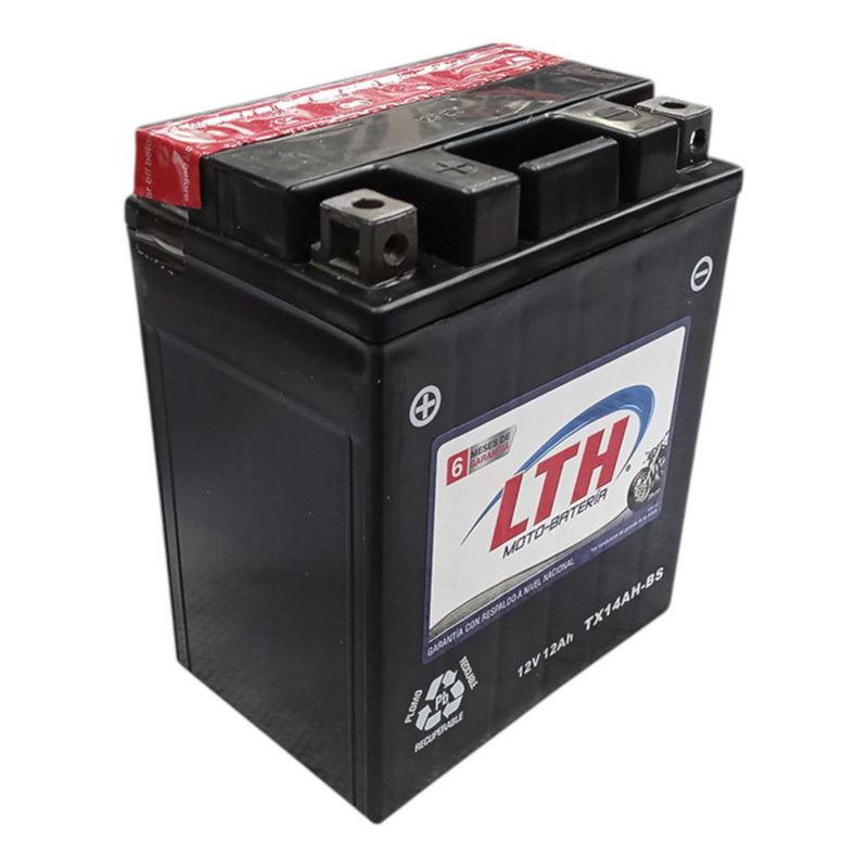 BATERIA DE GEL LTH AGM 12V 12AMP MOTO MODELO  TX14AH-BS