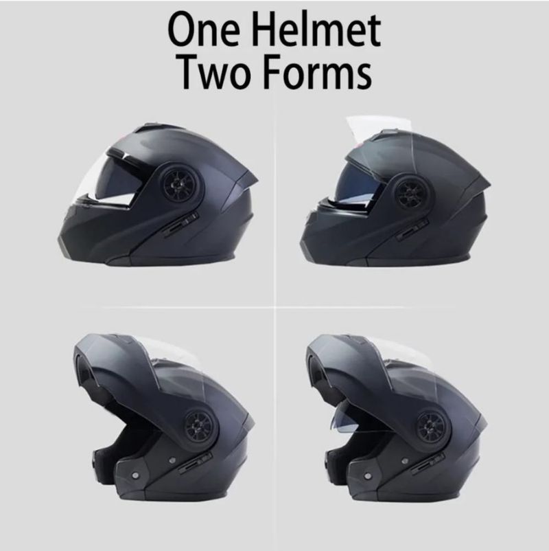 Casco Certificado DOT MXBLN-004 BLDShineBlack Seguridad Motocicleta