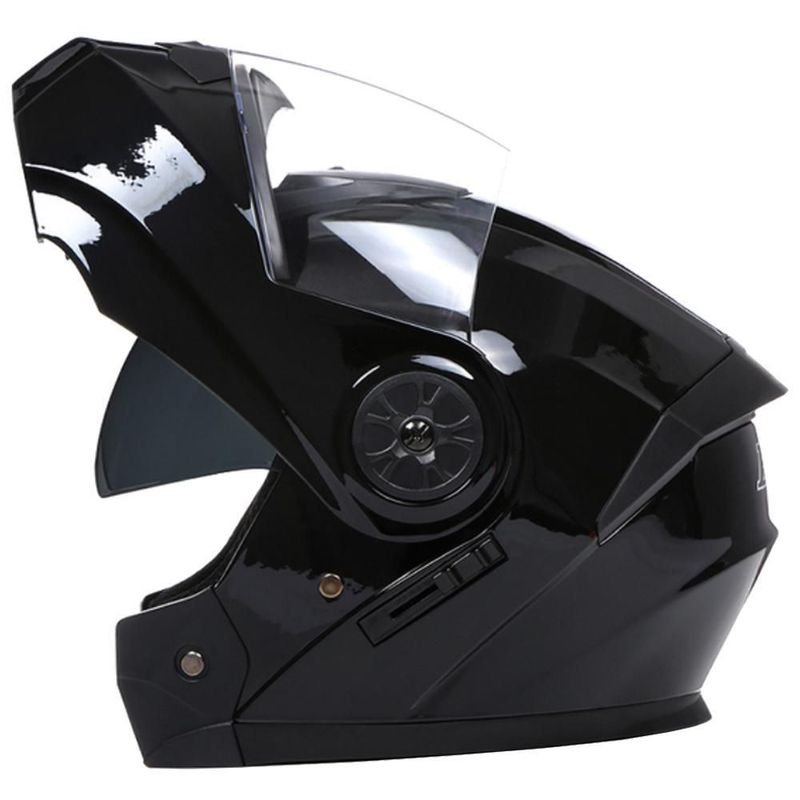 Casco Certificado DOT MXBLN-004 BLDShineBlack Seguridad Motocicleta