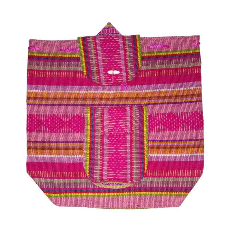 Morral Hecho a Mano MXMUY-001 MuyaColors Mochila de Hilo Hecha por Mexicanos