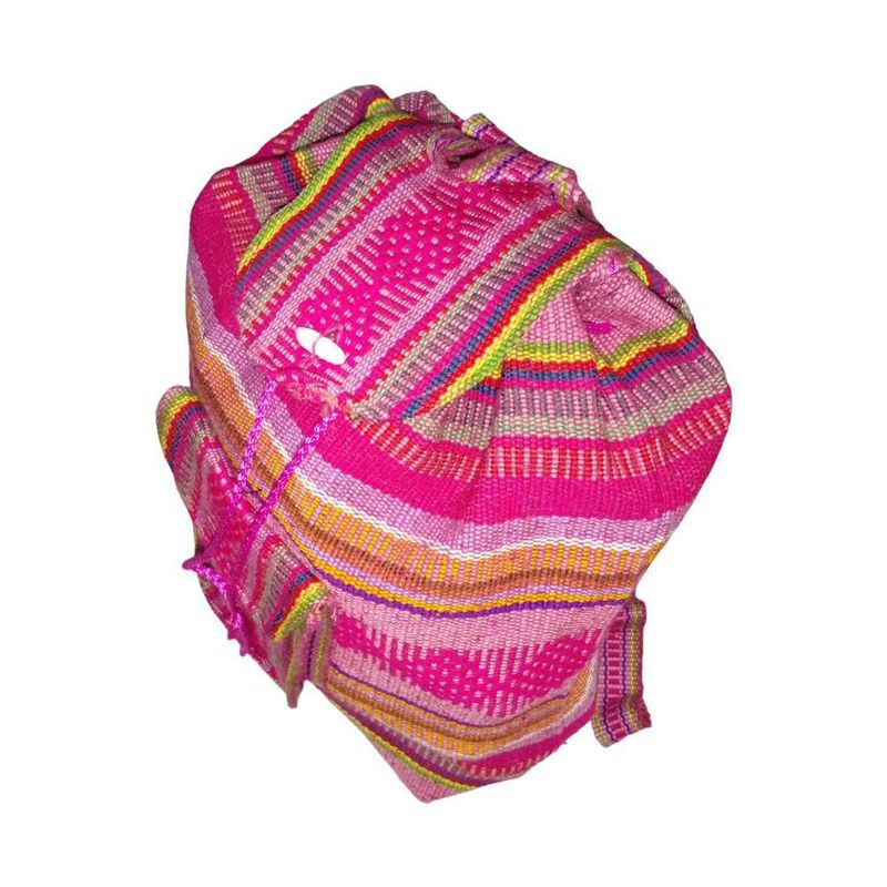 Morral Hecho a Mano MXMUY-001 MuyaColors Mochila de Hilo Hecha por Mexicanos
