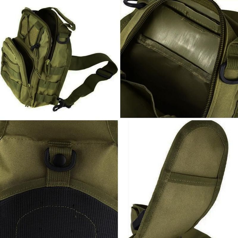 Mini mochila de pecho MXUBI-004 UrbanBackGreen Bolso de camuflaje