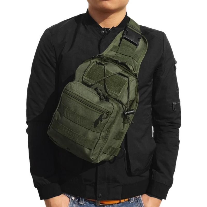 Mini mochila de pecho MXUBI-004 UrbanBackGreen Bolso de camuflaje