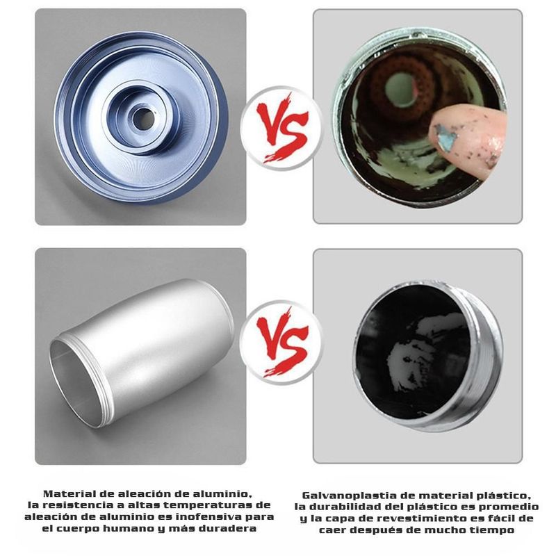 Filtro, purificador de agua, filtro de ducha, eliminación de cloro de ducha y baño, material metálico.HOGAWAY