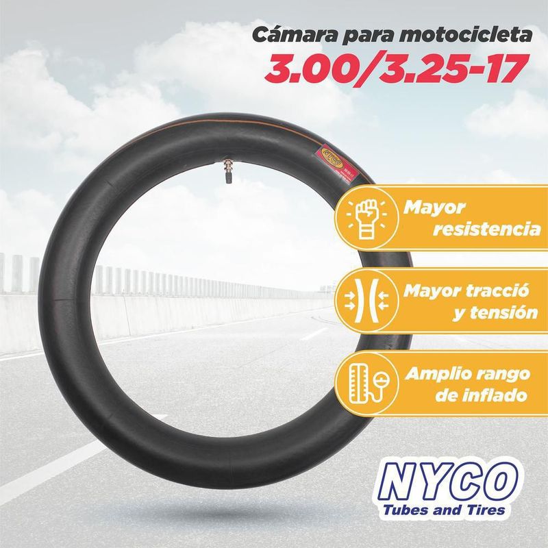 Camara de aire para llanta 90/90-17 nyco