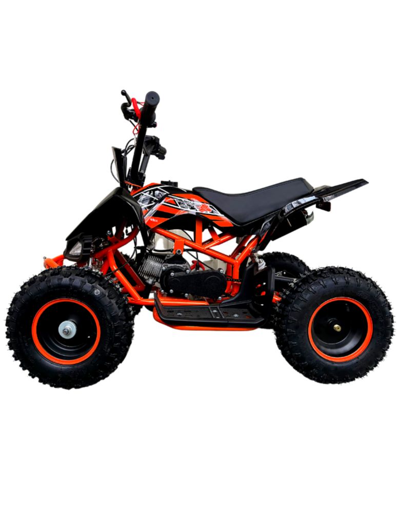 Mini Cuatrimoto Atv03 Naranja Motor 49cc Encendido Electrico
