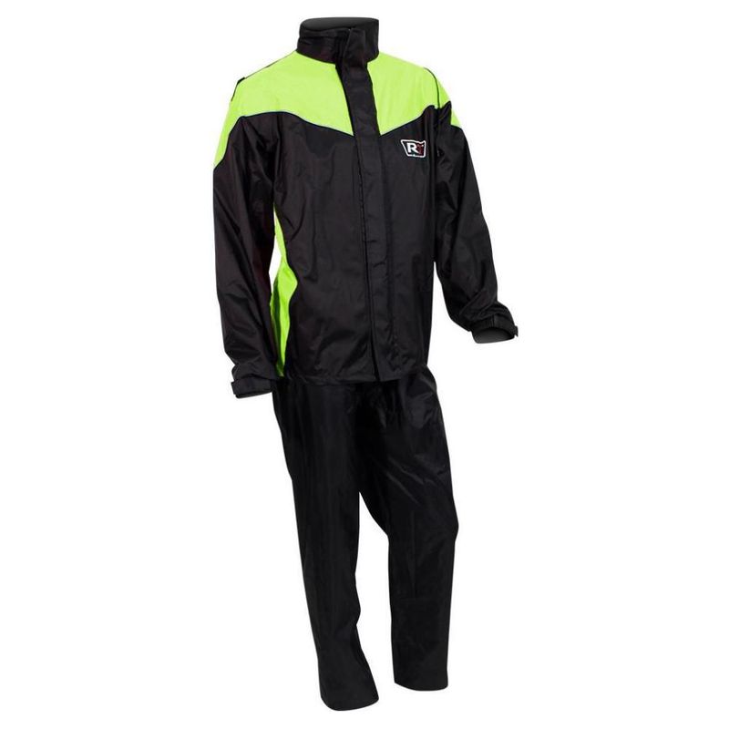 IMPERMEABLE PARA MOTO R7 PREMIUM NEGRO AMARILLO RIDER ONE