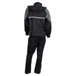 IMPERMEABLE PARA MOTO R7 PREMIUM NEGRO GRIS RIDER ONE