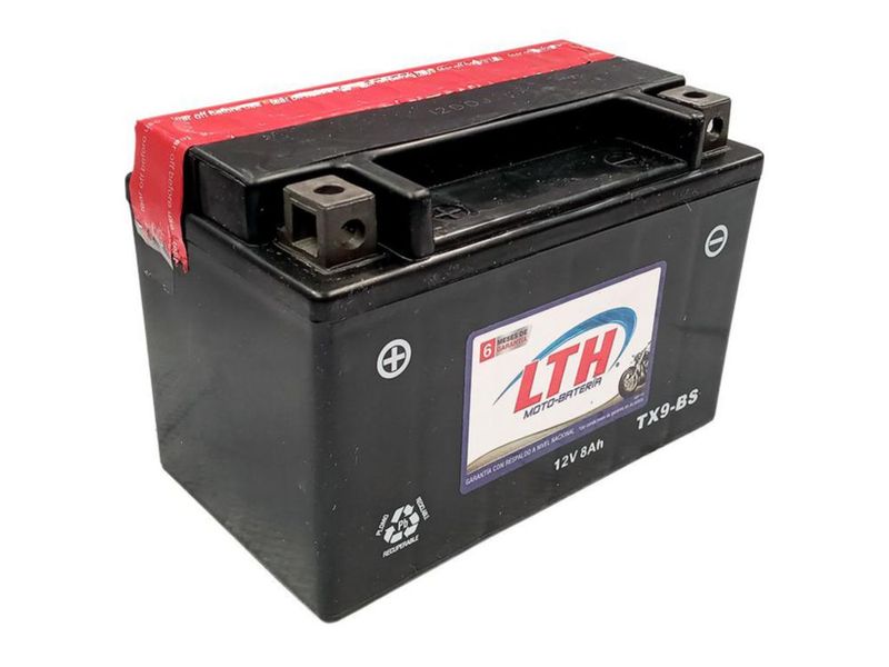 MOTOBATERIA DE GEL LTH 12V 8AMP 120CCA MODELO TX9-BS