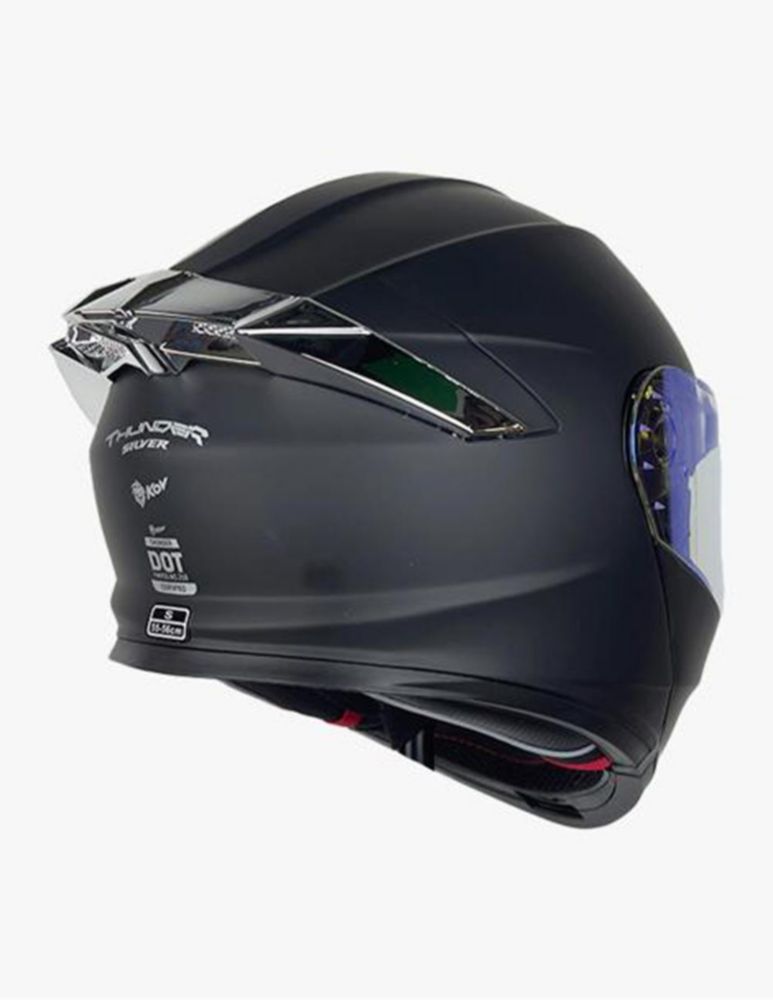 Casco Kov Thunder Plata M Plateado