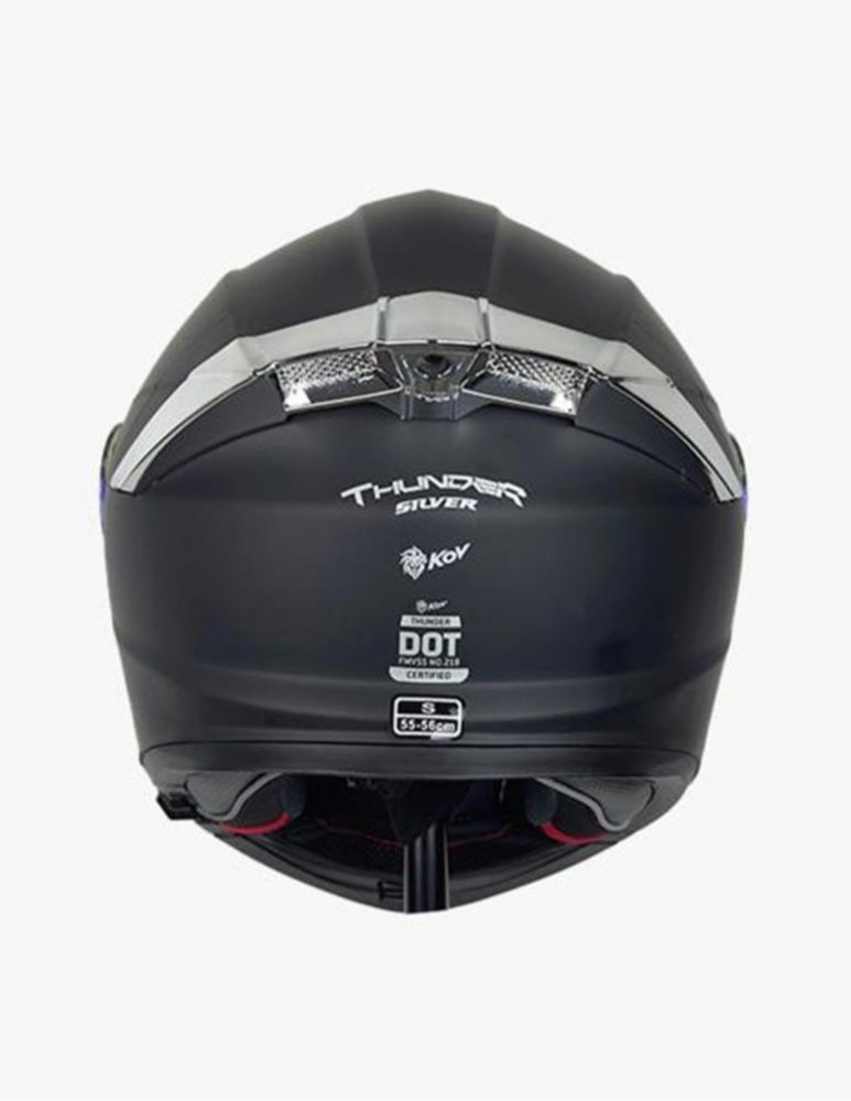 Casco Kov Thunder Plata M Plateado
