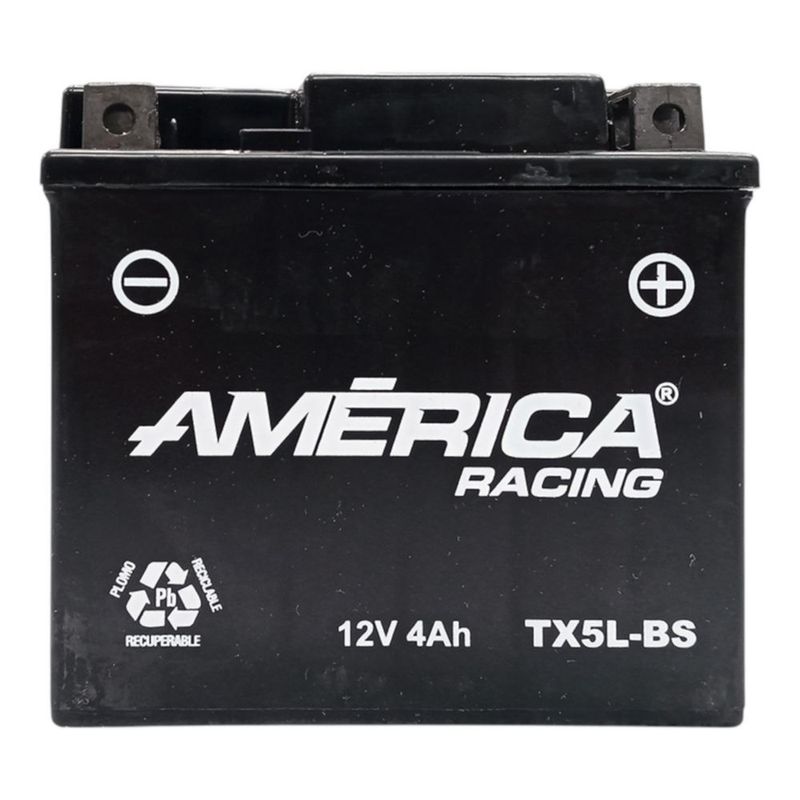 BATERIA DE GEL AMERICA AGM 12V 4AMP MOTO MODELO TX5L-BS