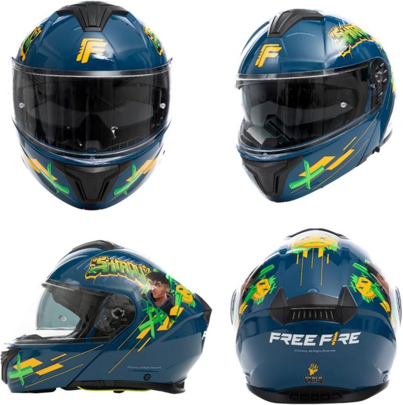 Casco Integral Abatible con Certificación ECE, Bluelander, Cascos de Doble Visera Transpirable y Cómodo,Azul, Unisex, (TALLA M)