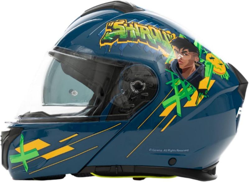 Casco Integral Abatible con Certificación ECE, Bluelander, Cascos de Doble Visera Transpirable y Cómodo,Azul, Unisex, (TALLA M)