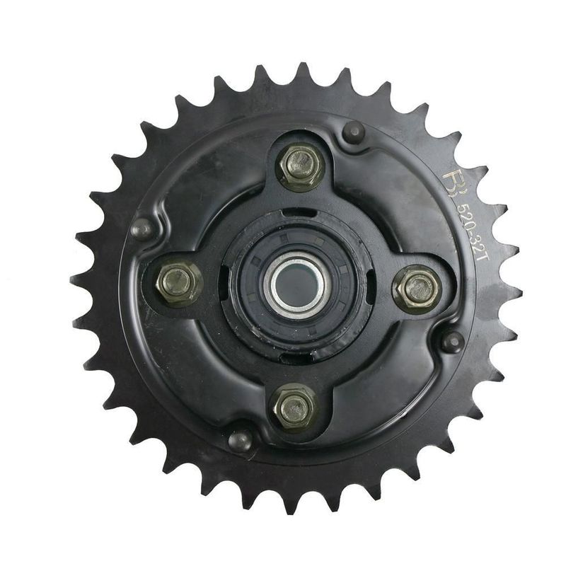 Porta engrane trasero con engrane italika tc 200 negra (18-20)