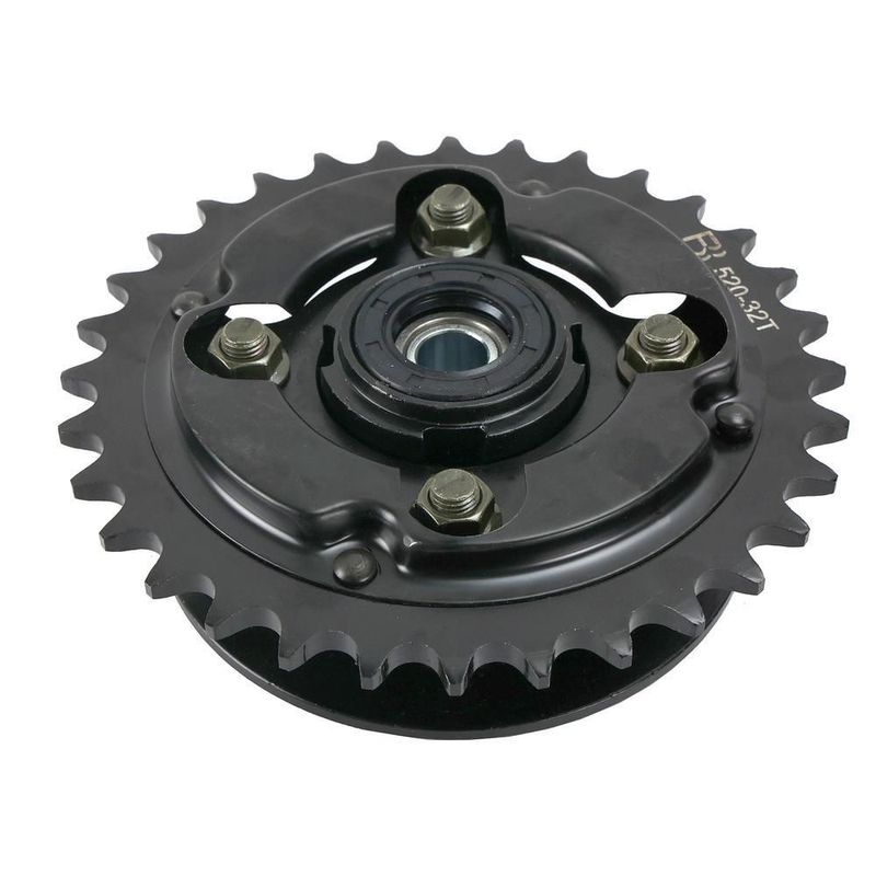 Porta engrane trasero con engrane italika tc 200 negra (18-20)