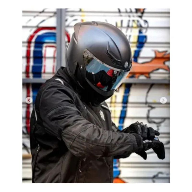 Casco Ilm Mf509 Pro Pinlock Negro Metal M Negro