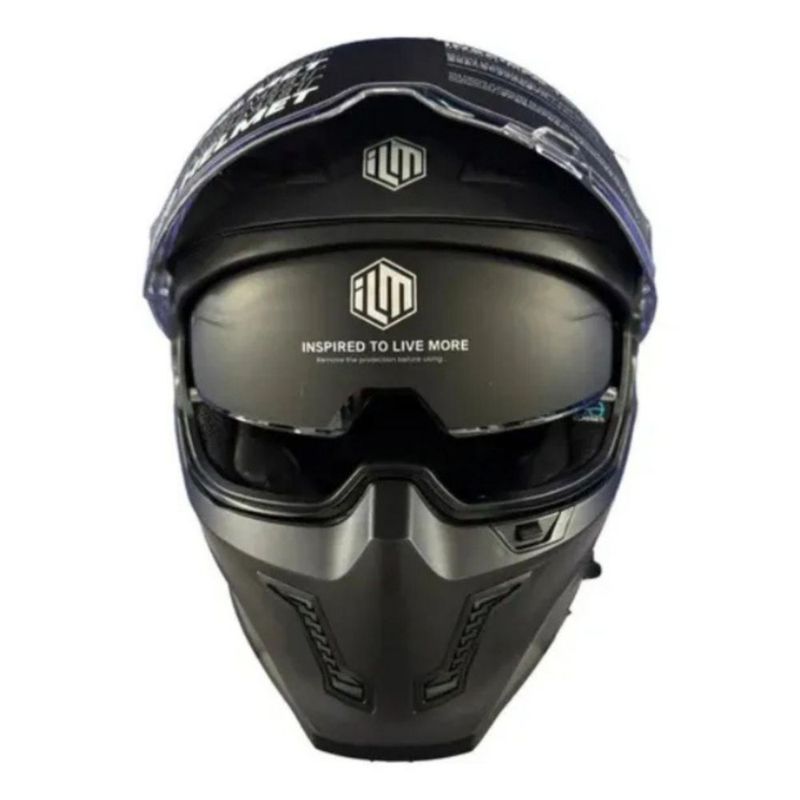 Casco Ilm Mf509 Pro Pinlock Negro Metal M Negro