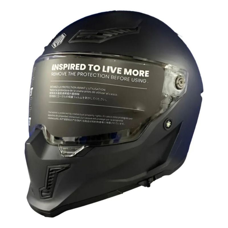 Casco Ilm Mf509 Pro Pinlock Negro Metal M Negro