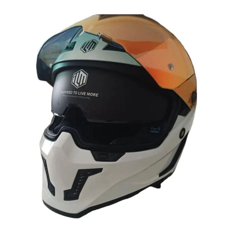 Casco Ilm Vendetta Mf509 Blanco S Blanco Mate
