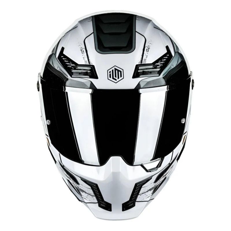 Casco Ilm Vendetta Mf509 CYBORG Gray XL Gris Mate