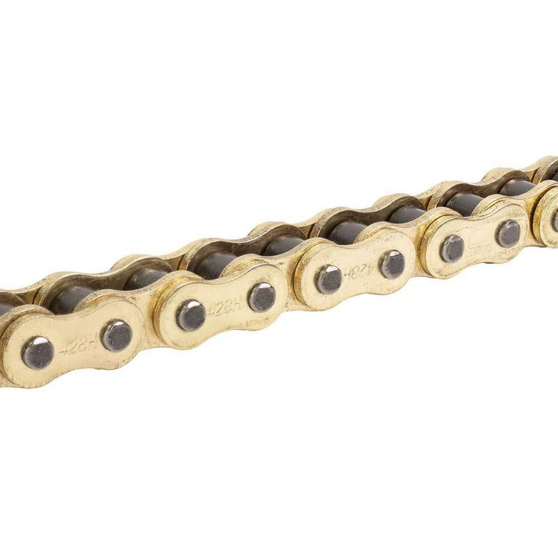 Cadena 428h-126l para motocicleta dorada leiruki