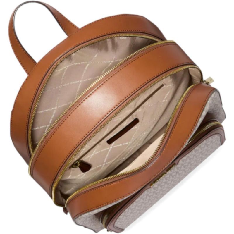 Mochila Michael Kors Monograma Beige