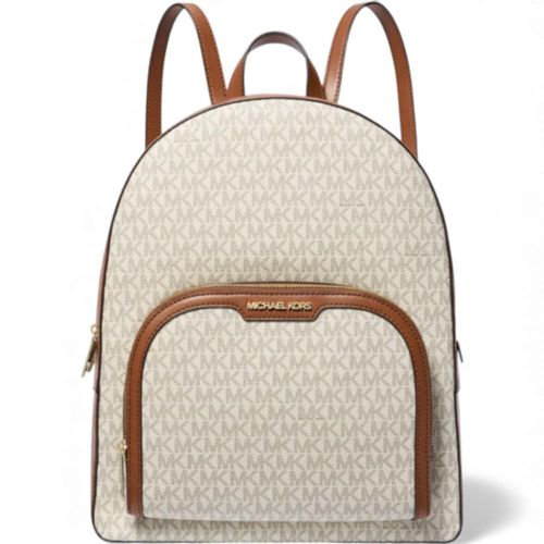 Mochila Michael Kors Monograma Beige