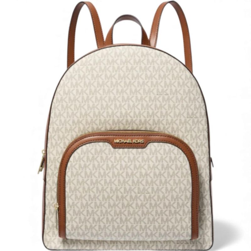Mochila Michael Kors Monograma Beige