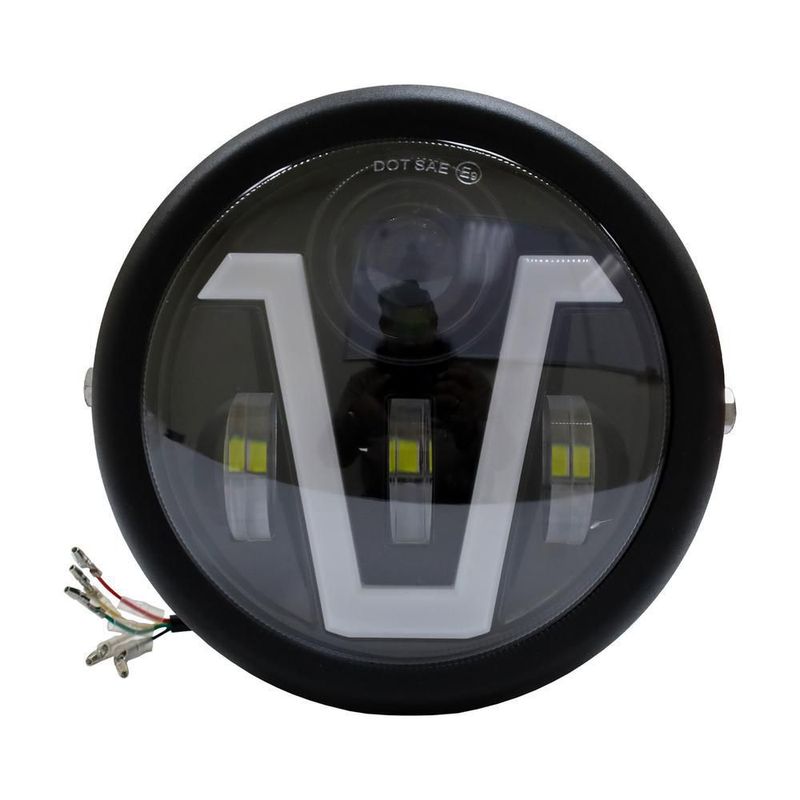 Faro delantero led mod 138 alta 43w/baja43w/luz aux 6w 12v
