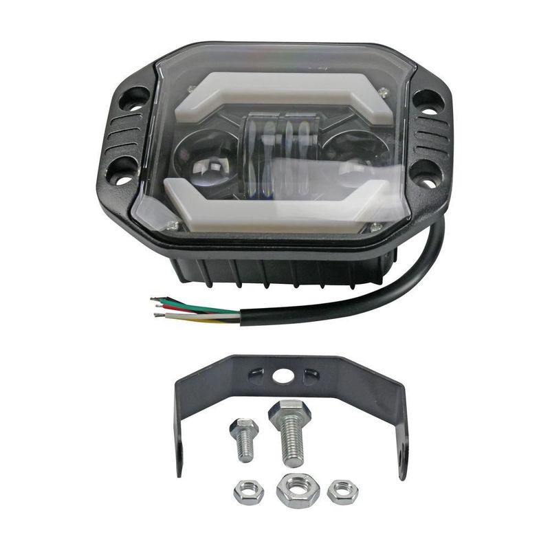 Faro auxiliar 2 leds 25w ojo angel 5w 8-80v lm 1800