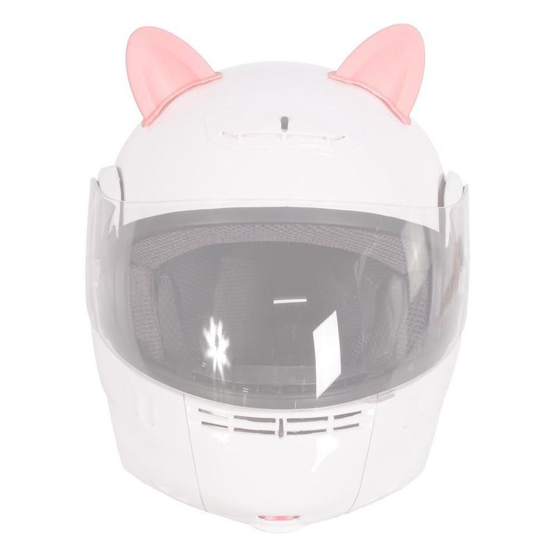 Orejas de gato para casco de moto rosas con luz kinlley